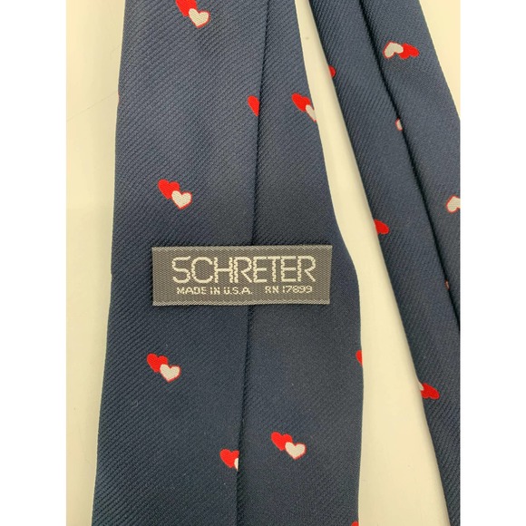 SCHRETER Silk Adam York Hearts Print Made in USA - Picture 5 of 5